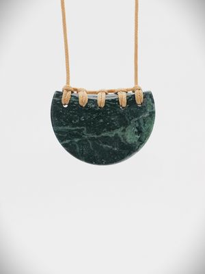 Moko Pounamu Kouma (Breastplate) NZ Genuine Serpentinite  Greenstone - Raurimu