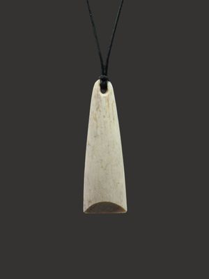 Moko Pounamu Toki Genuine Whale Bone Carving - Te Ra