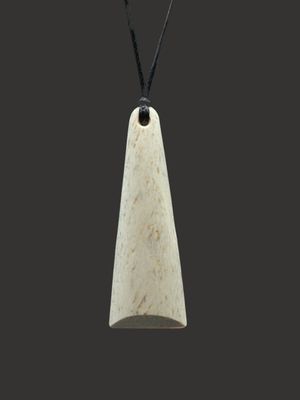 Moko Pounamu Toki Genuine Whale Bone Carving - Oteparawa