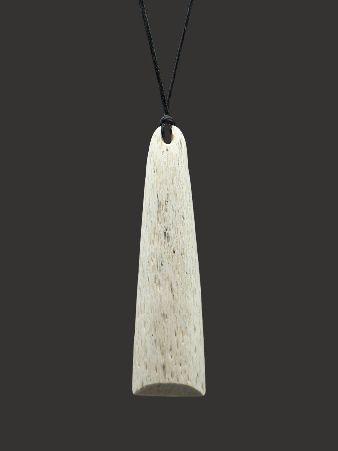 Moko Pounamu Whale Bone Carving Toki - TItitara