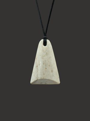 Moko Pounamu Toki Genuine Whale Bone Carving - Te Kohai Moko Pounamu Toki Genuine Whale Bone Carving - Te Kohai