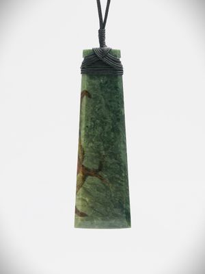 Moko Pounamu Toki NZ Genuine Hapopo Greenstone - Tokaanu