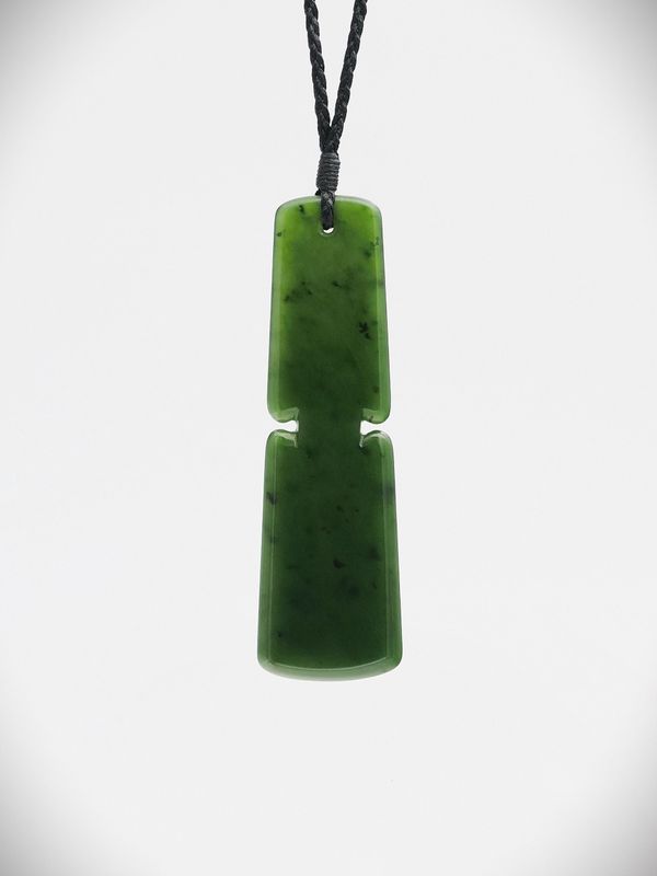 Moko Pounamu Kuru NZ Genuine Kawakawa Greenstone - Hatepe