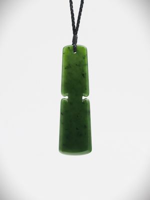 Moko Pounamu Kuru NZ Genuine Kawakawa Greenstone - Hatepe