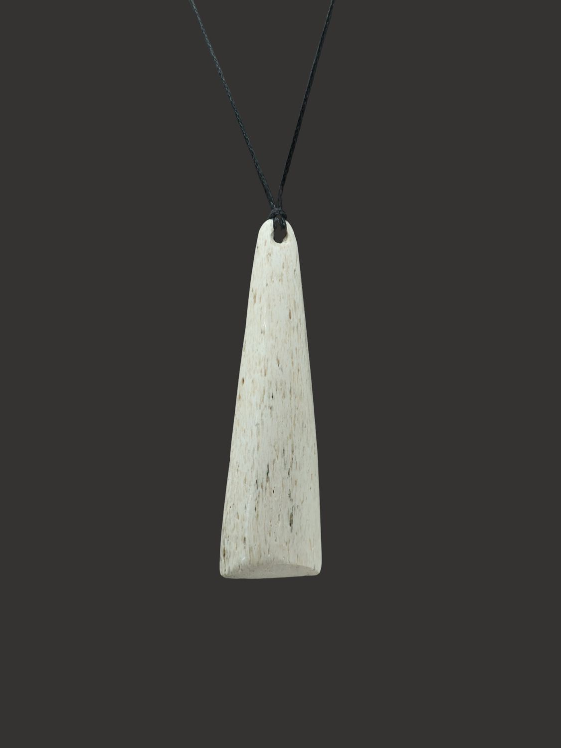 Moko Pounamu Toki Genuine Whale Bone Carving - Te Ikaraeroa