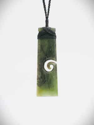 Moko Pounamu Toki NZ Genuine Hapopo Greenstone - Taupo