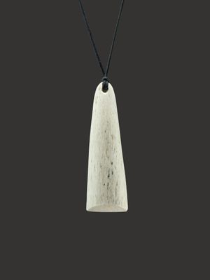 Moko Pounamu Toki Genuine Whale Bone Carving - Kotukuwhakaoka