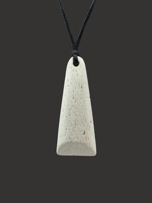 Moko Pounamu Toki Genuine Whale Bone Carving - Waihuakina