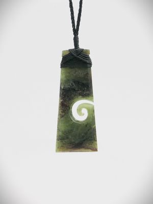 Moko Pounamu Toki NZ Genuine Hapopo Greenstone - Putere