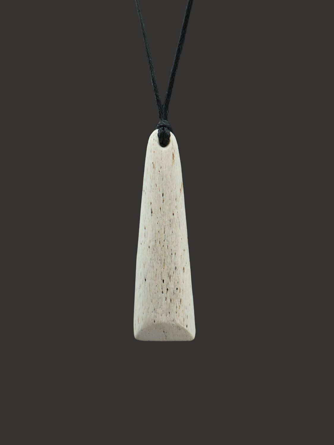 Moko Pounamu Toki Genuine Whale Bone Carving - Puha
