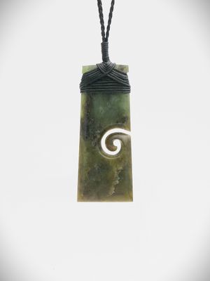 Moko Pounamu Toki NZ Genuine Hapopo Greenstone - Waimarino