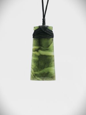 Moko Pounamu Toki NZ Genuine Hapopo Greenstone - Maniaiti