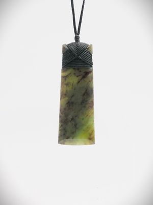 Moko Pounamu Toki NZ Genuine Hapopo Greenstone - Whakamahi