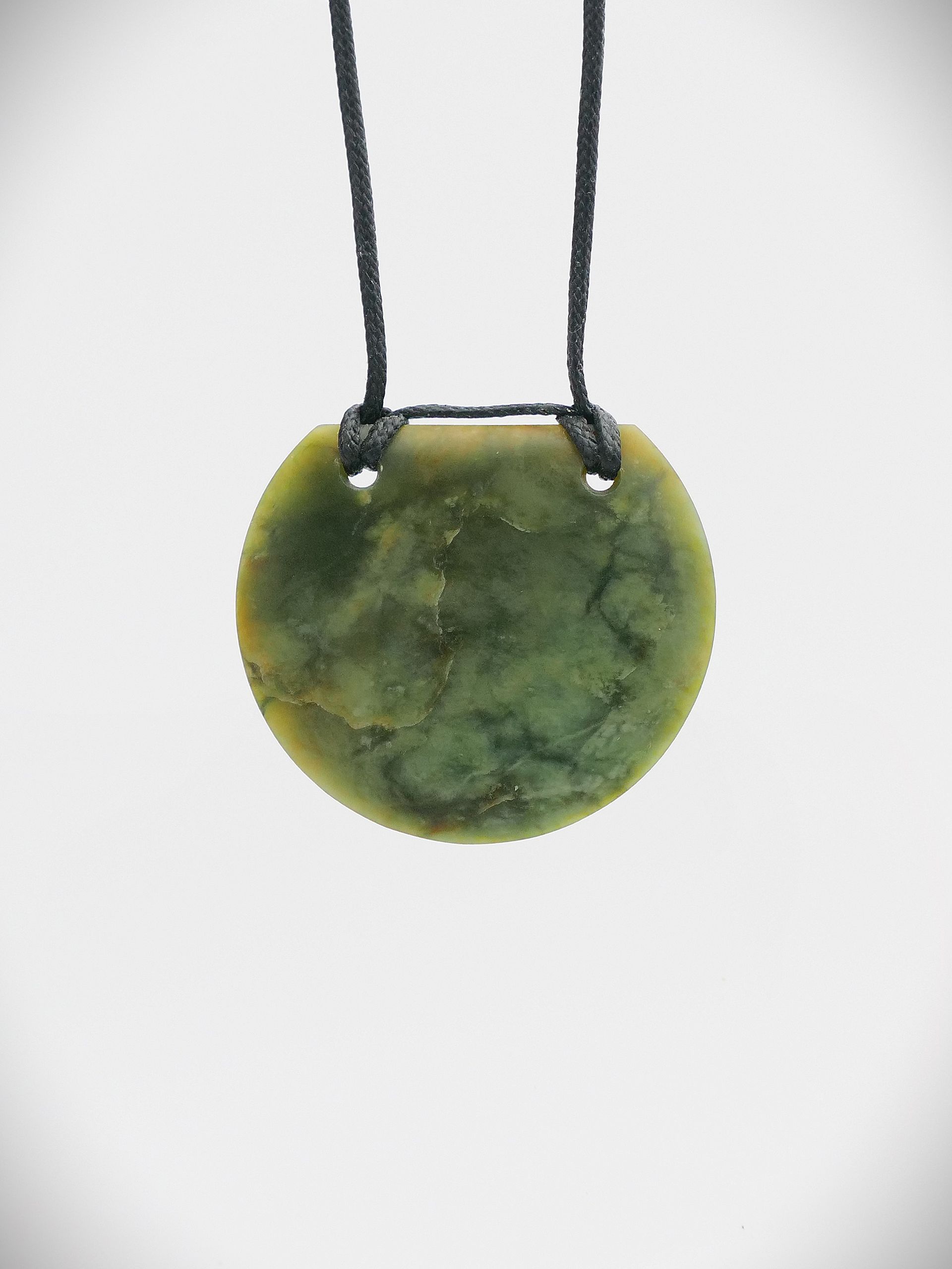 Moko Pounamu Kouma (Breastplate) NZ Genuine Hapopo Greenstone - Mirimiri