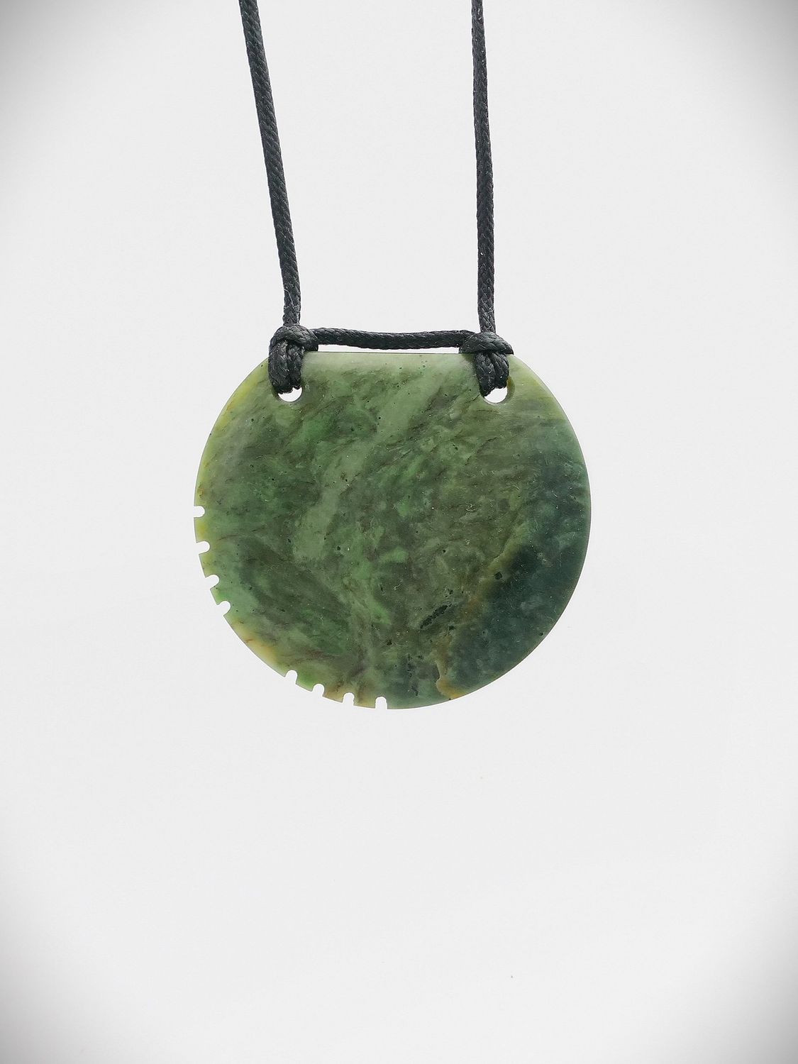 Moko Pounamu Kouma (Breastplate) NZ Genuine Hapopo Greenstone - Taihoa