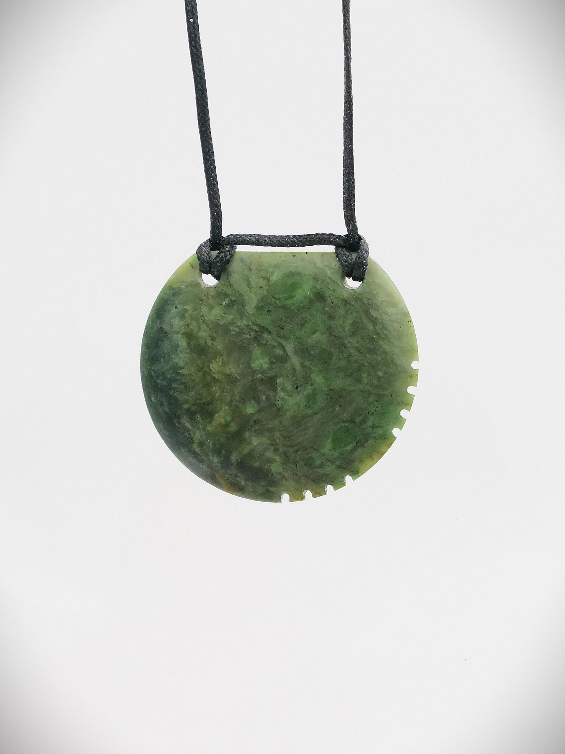 Moko Pounamu Kouma (Breastplate) NZ Genuine Hapopo Greenstone - Taihoa