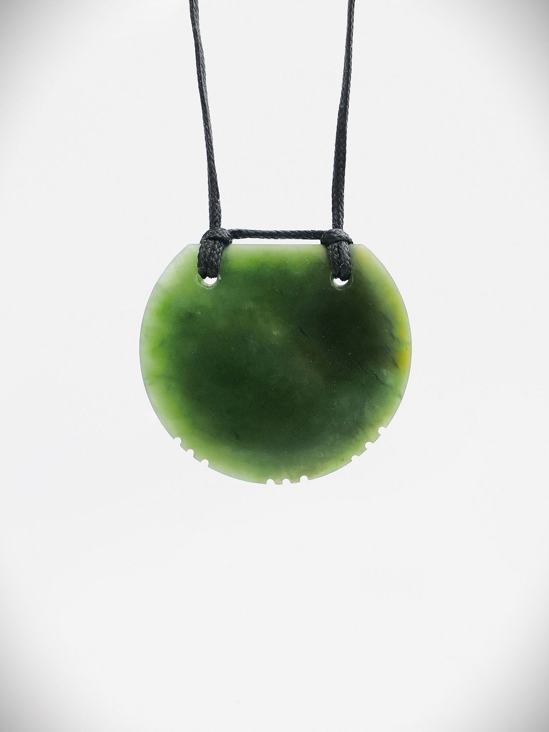 Moko Pounamu Kouma (Breastplate) NZ Genuine Hapopo Greenstone - Whirinaki