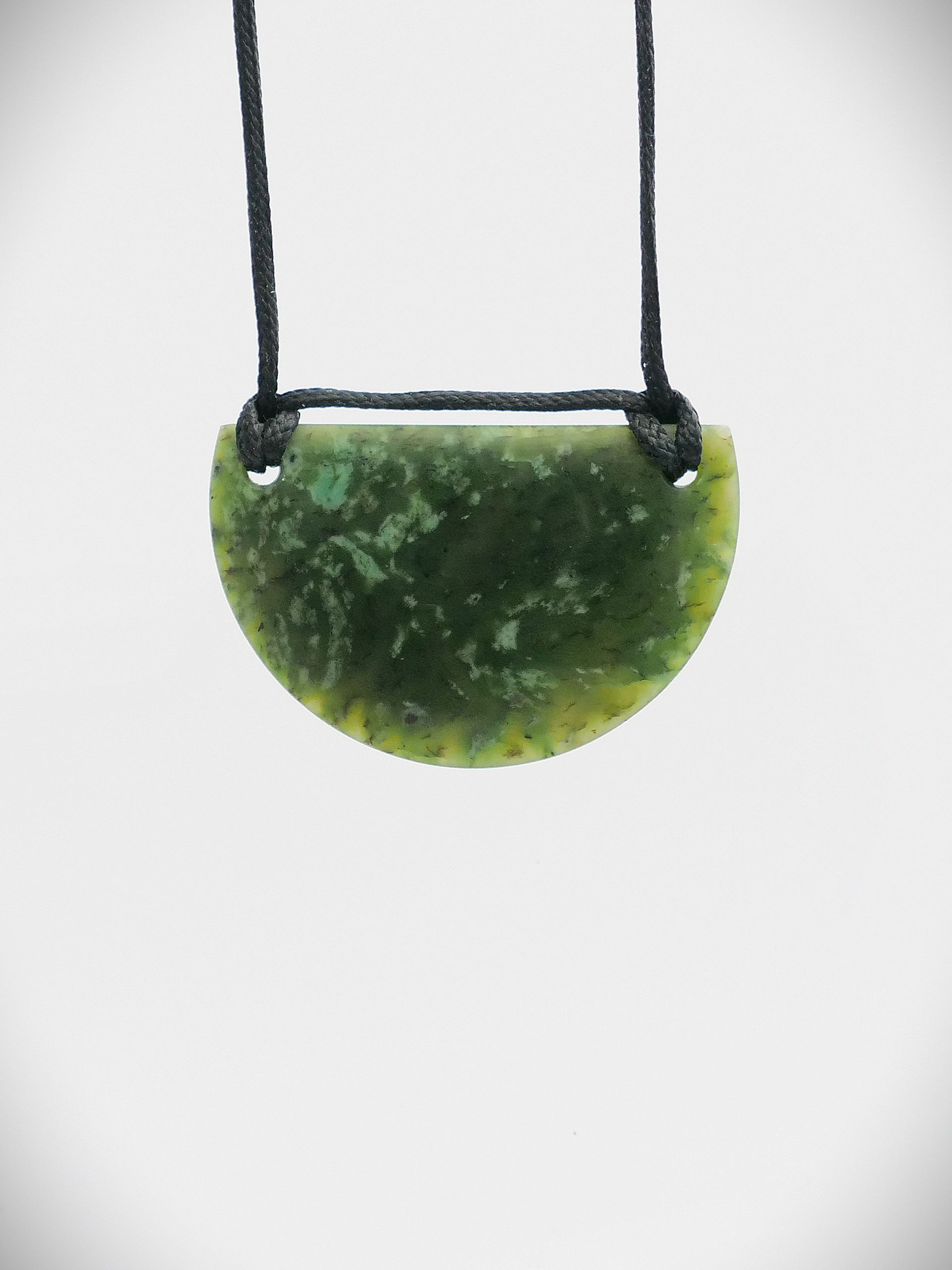 Moko Pounamu Kouma (Breastplate) NZ Genuine Hapopo Greenstone - Tarawera