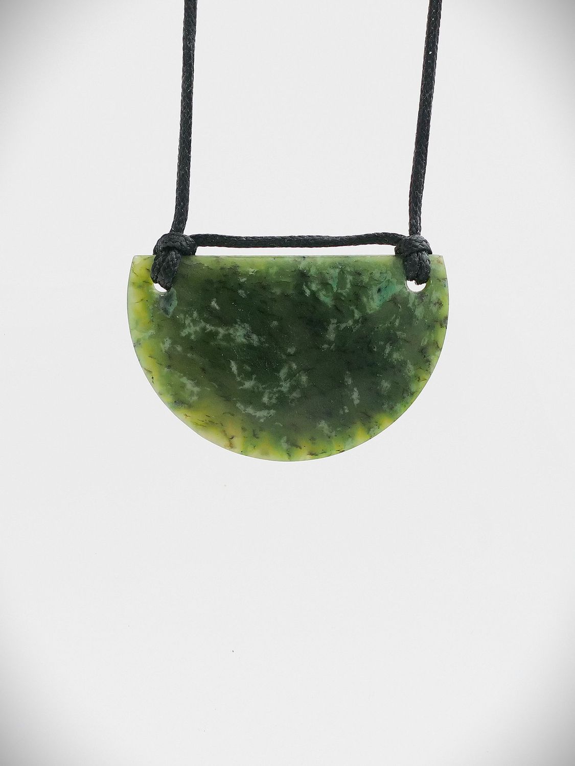 Moko Pounamu Kouma (Breastplate) NZ Genuine Hapopo Greenstone - Tarawera