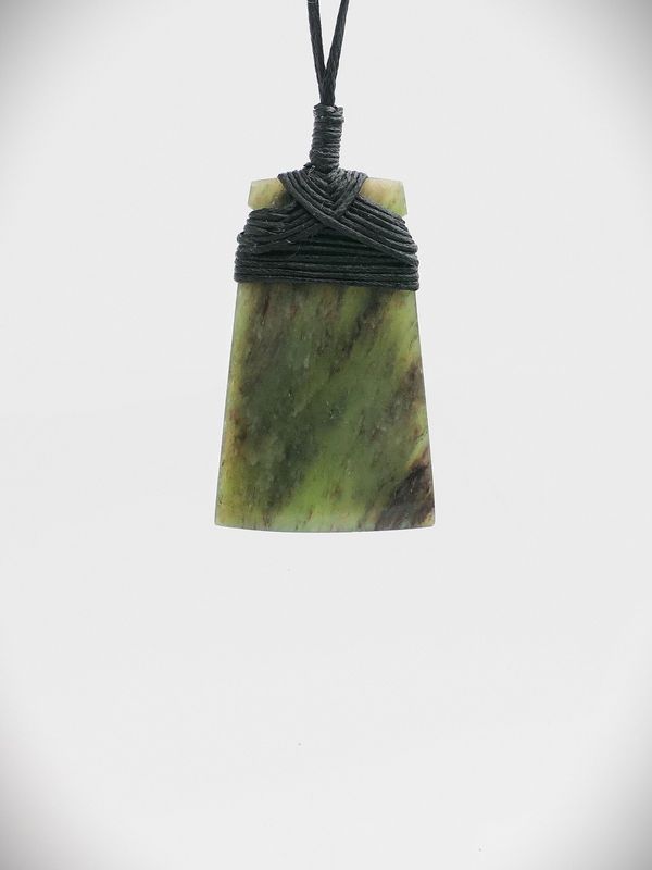 Moko Pounamu Toki NZ Genuine Hapopo Greenstone - Omahanui
