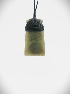 Moko Pounamu Toki NZ Genuine Hapopo Greenstone - Taihoa