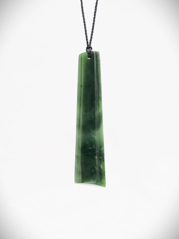 Moko Pounamu Kuru NZ Genuine Kawakawa Greenstone - Tauweru