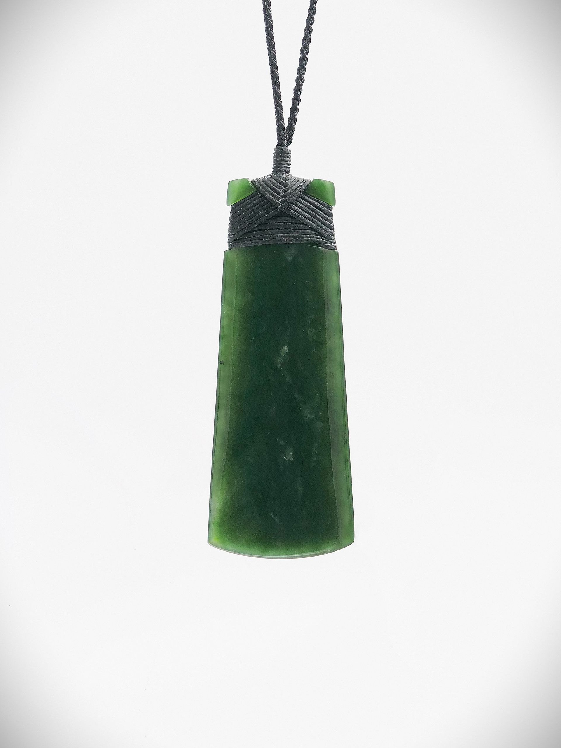 Moko Pounamu Toki NZ Genuine Kawakawa Greenstone - Kakaramea