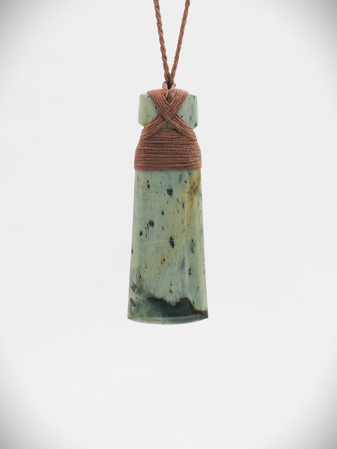 Moko Pounamu Toki NZ Genuine Serpentinite Greenstone - Waihinahina