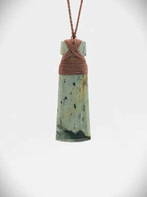 Moko Pounamu Toki NZ Genuine Serpentinite Greenstone - Waihinahina