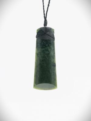 Moko Pounamu Toki NZ Genuine Kawakawa Greenstone - Paeroa