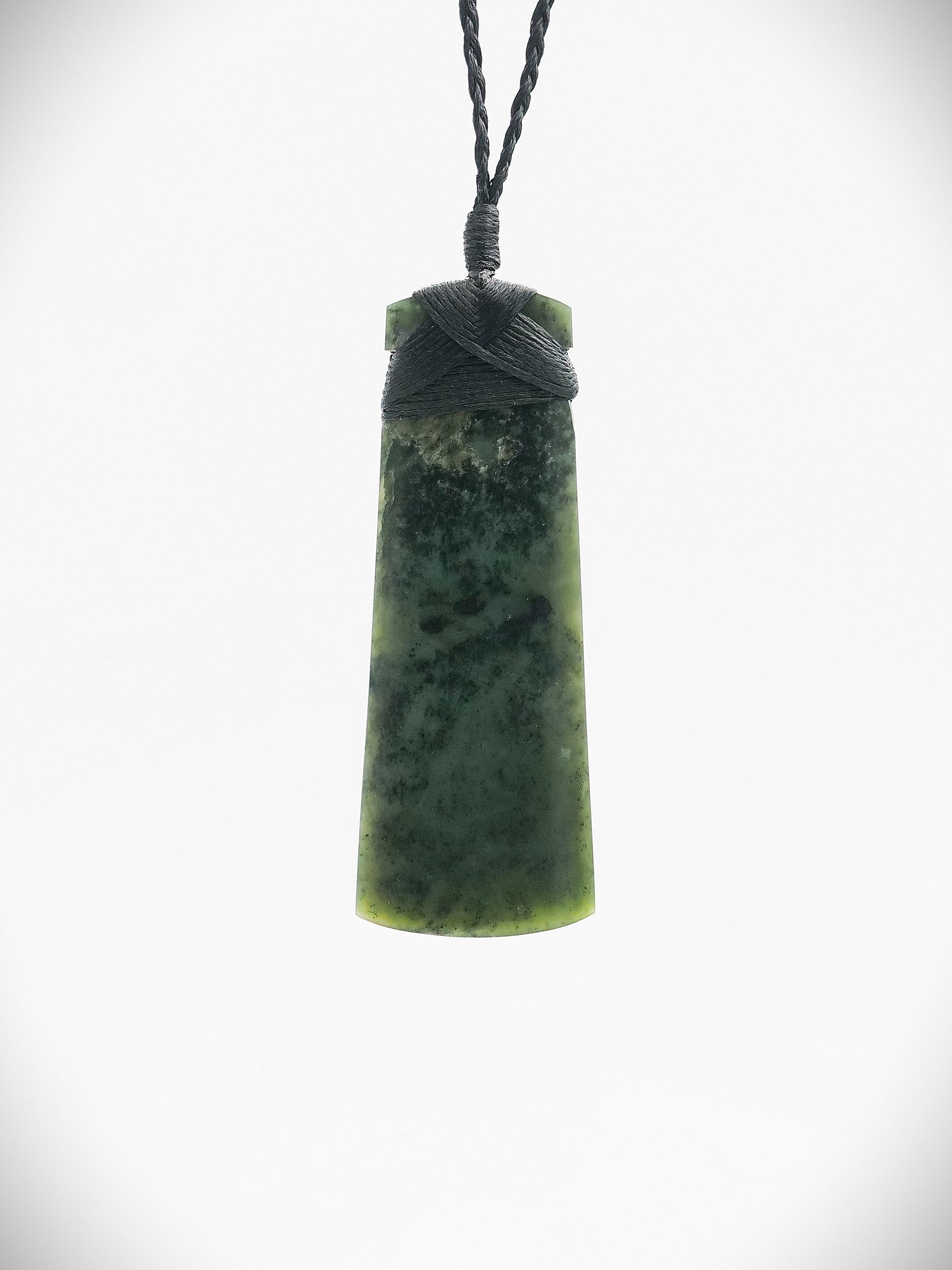 Moko Pounamu Toki NZ Genuine Kawakawa Greenstone - Paeroa