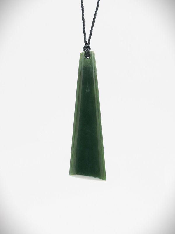 Moko Pounamu Kuru NZ Genuine Kawakawa Flower Greenstone - Hineroa