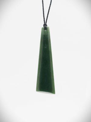 Moko Pounamu Kuru NZ Genuine Kawakawa Flower Greenstone - Hineroa