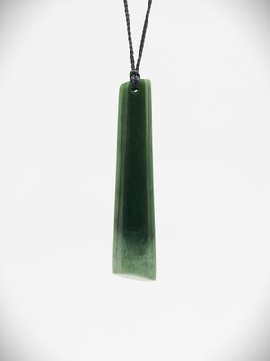 Moko Pounamu Kuru NZ Genuine Kawakawa Flower Greenstone - Nuhaka
