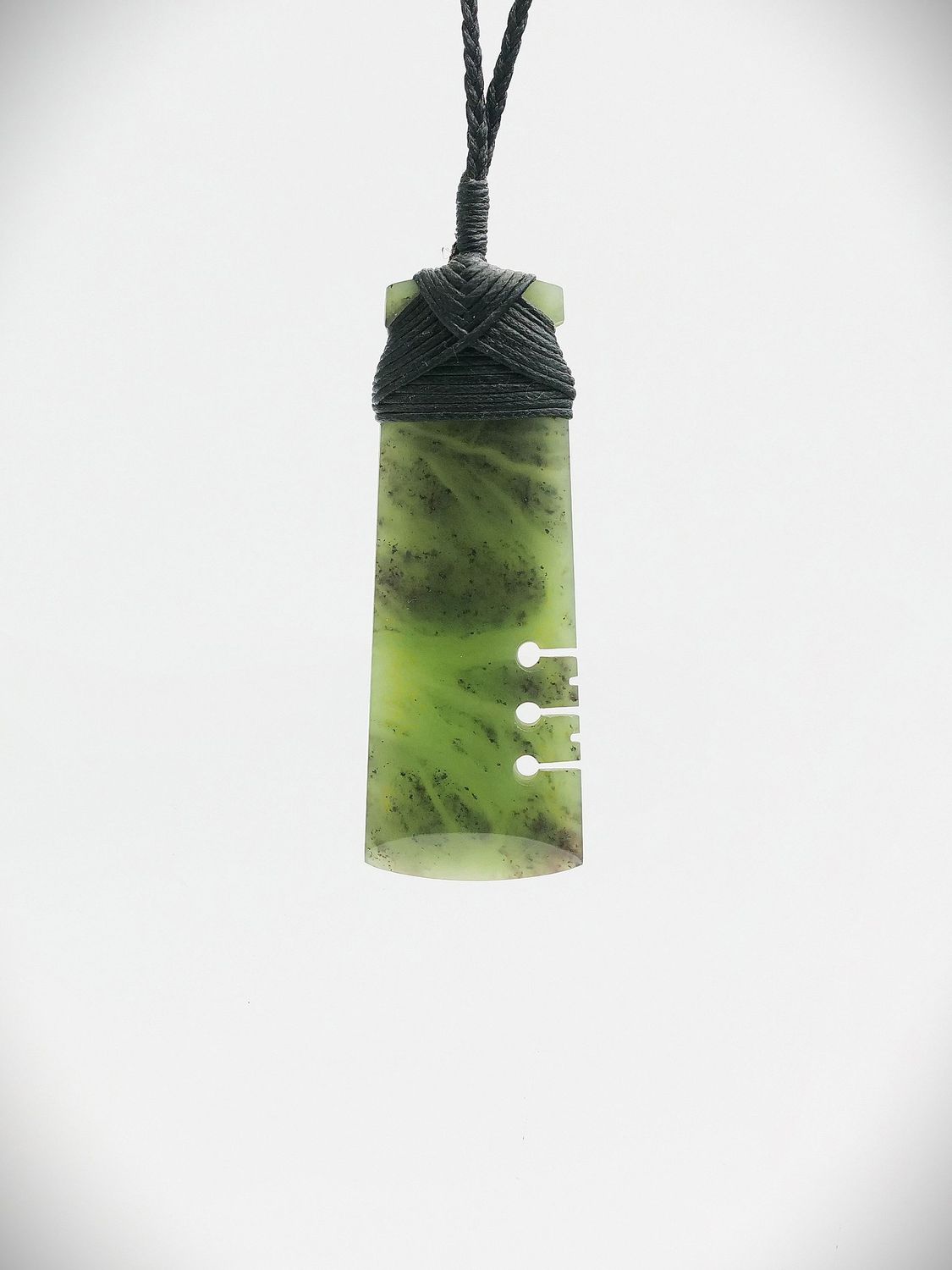 Moko Pounamu Notched Toki NZ Genuine Totoweka Greenstone - Waimarie