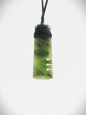 Moko Pounamu Notched Toki NZ Genuine Totoweka Greenstone - Waimarie