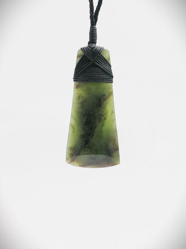 Moko Pounamu Toki NZ Genuine Totoweka Greenstone - Opoutama