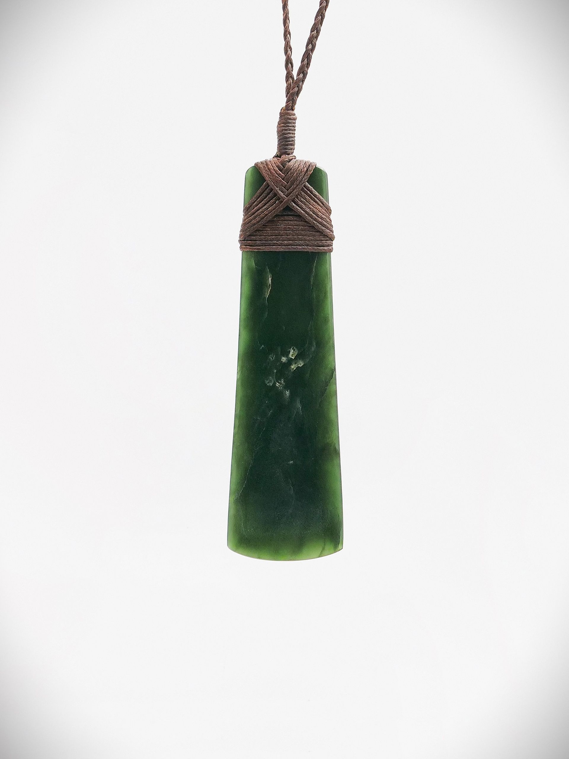 Moko Pounamu Toki NZ Genuine Kawakawa Greenstone - Waikokopu