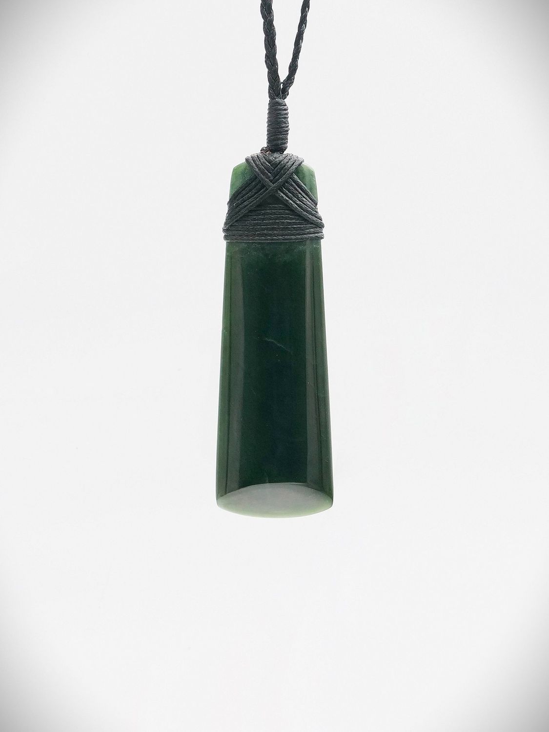 Moko Pounamu Toki NZ Genuine Kawakawa Flower Greenstone - Whangawehi