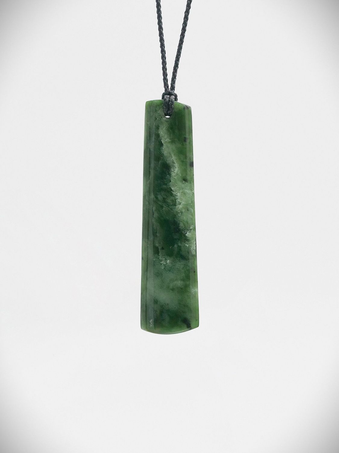 Moko Pounamu Kuru Drop NZ Genuine Kahotea Greenstone - Poraiti
