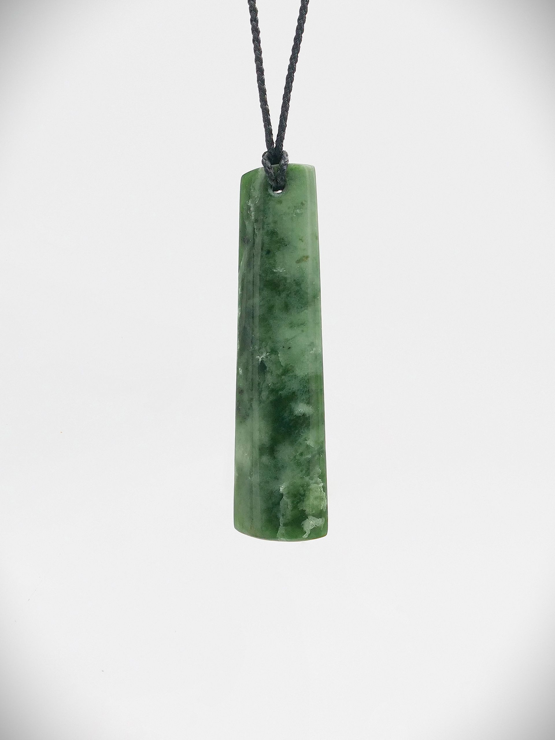 Moko Pounamu Kuru Drop NZ Genuine Kahotea Greenstone - Poraiti