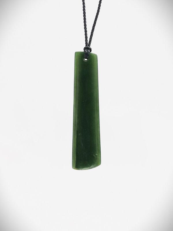 Moko Pounamu Kuru NZ Genuine Kawakawa Greenstone - Tawapata