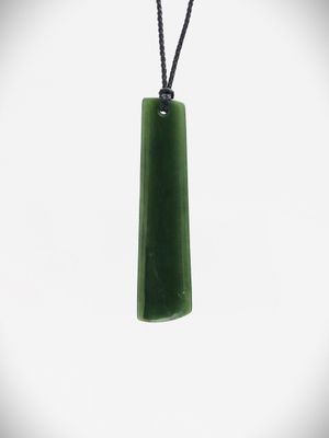 Moko Pounamu Kuru NZ Genuine Kawakawa Greenstone - Tawapata