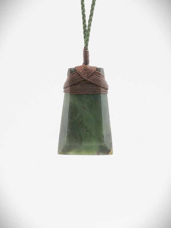 Moko Pounamu Toki NZ Genuine Totoweka Greenstone - Okepuha