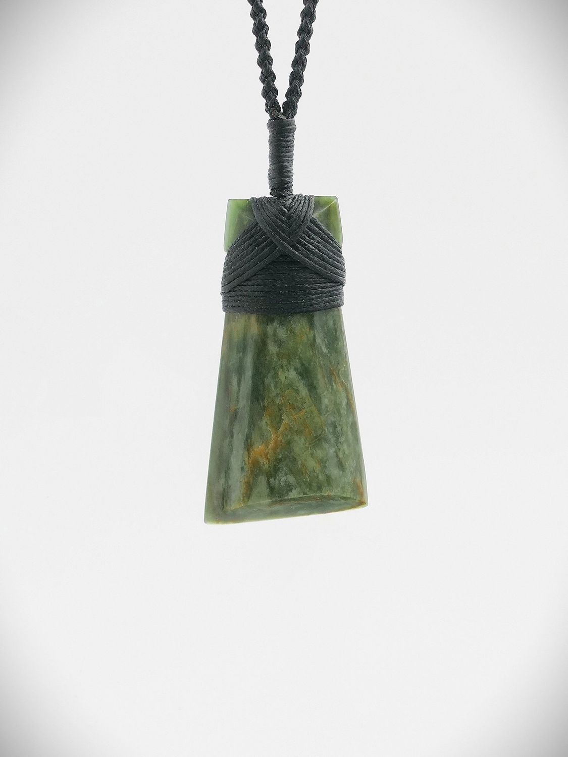 Moko Pounamu Toki NZ Genuine Kahotea Flower Greenstone - Mokotahi