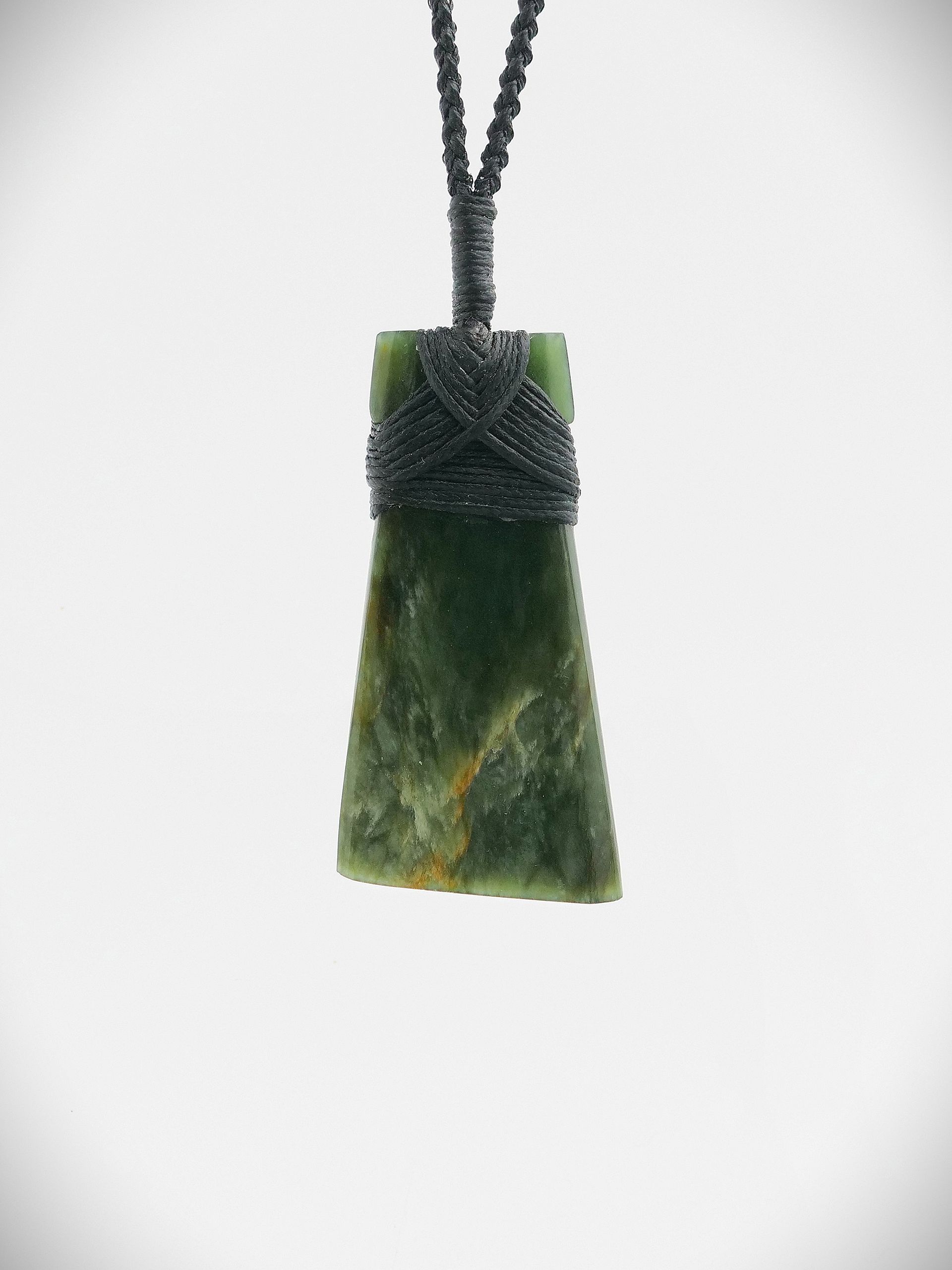 Moko Pounamu Toki NZ Genuine Kahotea Flower Greenstone - Mokotahi