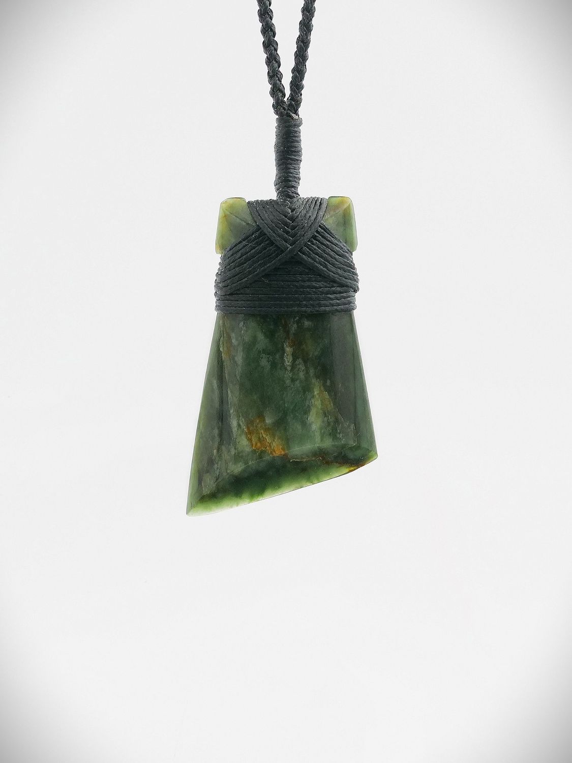 Moko Pounamu Toki NZ Genuine Kahotea Flower Greenstone - Pukenui