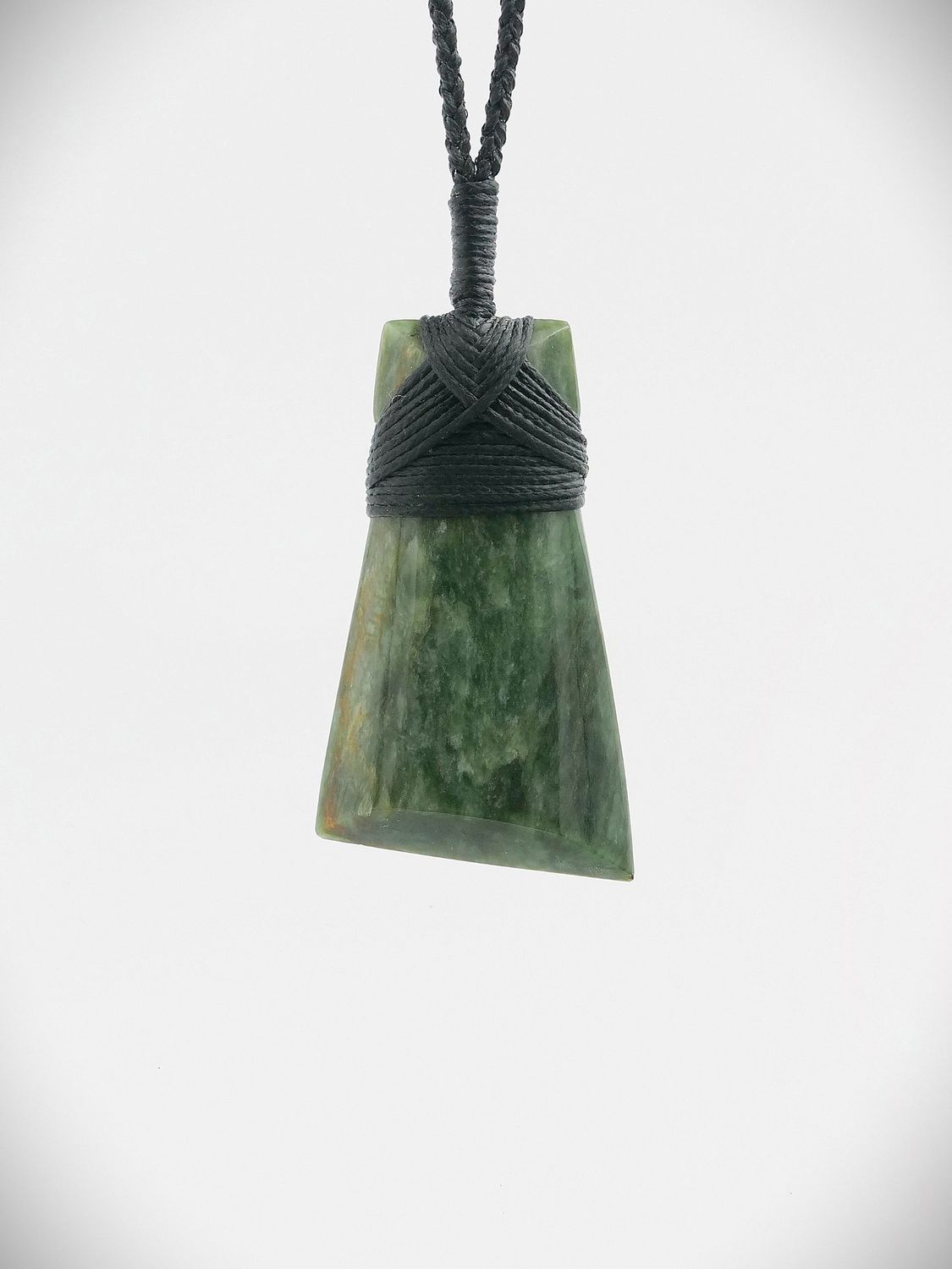 Moko Pounamu Toki NZ Genuine Kahotea Flower Greenstone - Muriwai