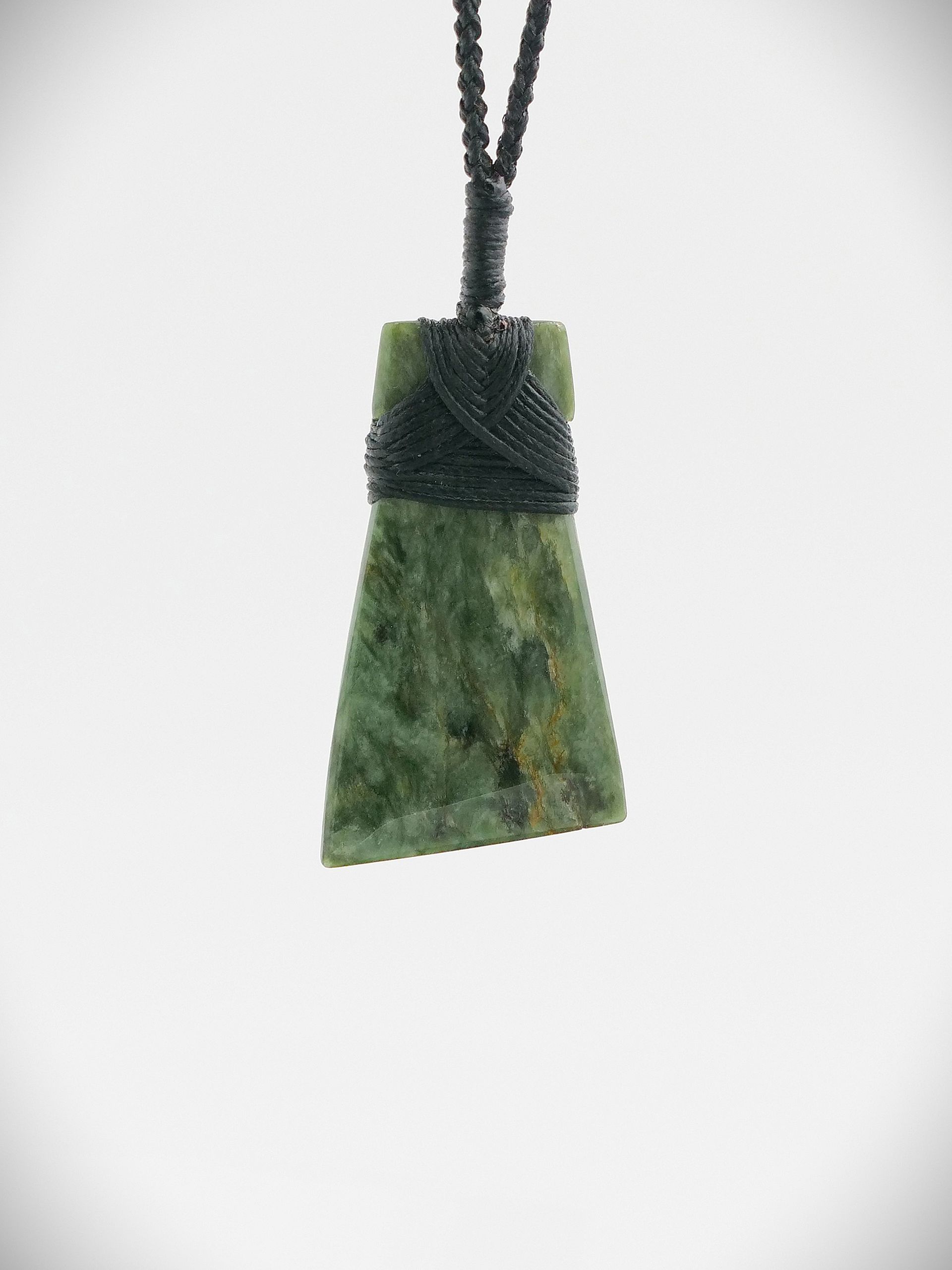 Moko Pounamu Toki NZ Genuine Kahotea Flower Greenstone - Muriwai