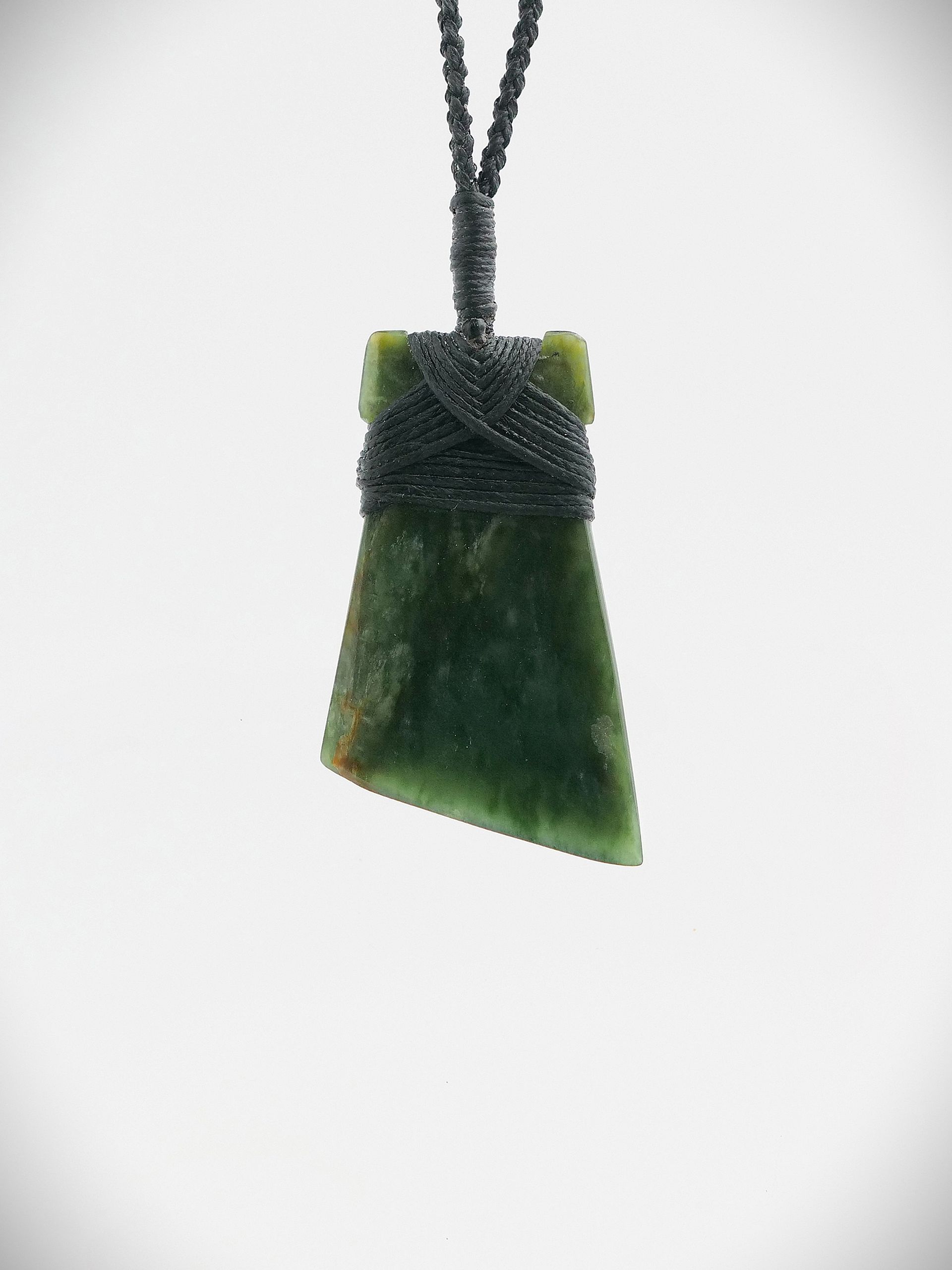 Moko Pounamu Toki NZ Genuine Kahotea Flower Greenstone - Pukenui